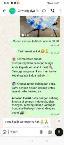 Testimonial Standing Flower kadubungbang